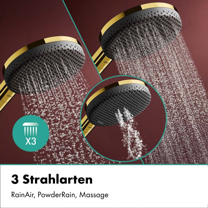 hansgrohe Raindance Alive S Puro Duschsystem 300 1 Strahlart wassersparend+ mit Ecostat Element