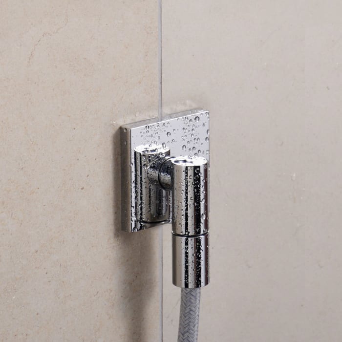 hansgrohe FixFit Fine E Wandanschluss mit Rückflussverhinderer