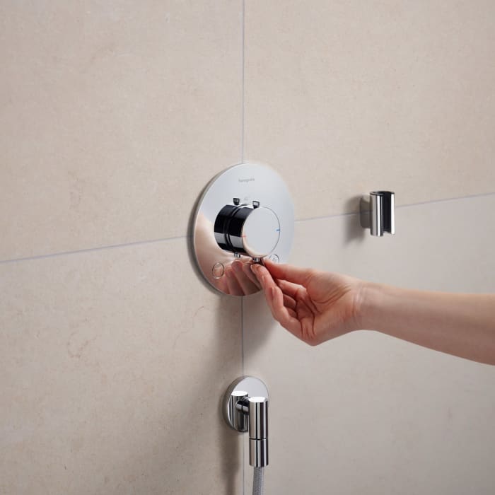 hansgrohe FixFit Fine S Wandanschluss mit Rückflussverhinderer