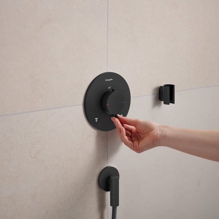 hansgrohe FixFit Fine S Wandanschluss mit Rückflussverhinderer