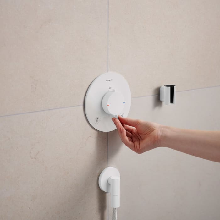 hansgrohe FixFit Fine S Wandanschluss mit Rückflussverhinderer