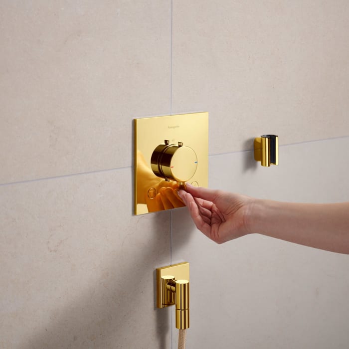 hansgrohe FixFit Fine E Wandanschluss mit Rückflussverhinderer