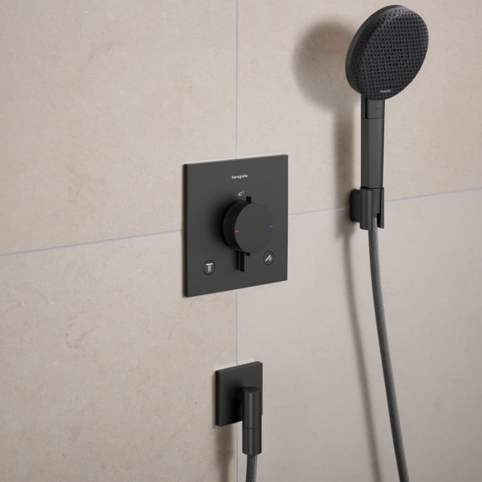 hansgrohe FixFit Fine E Wandanschluss mit Rückflussverhinderer