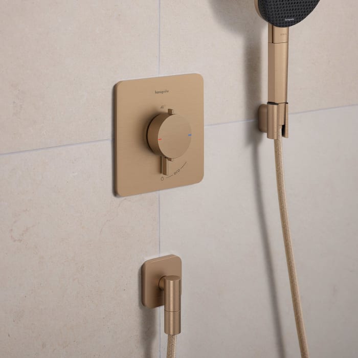 hansgrohe FixFit Fine Q Wandanschluss mit Rückflussverhinderer