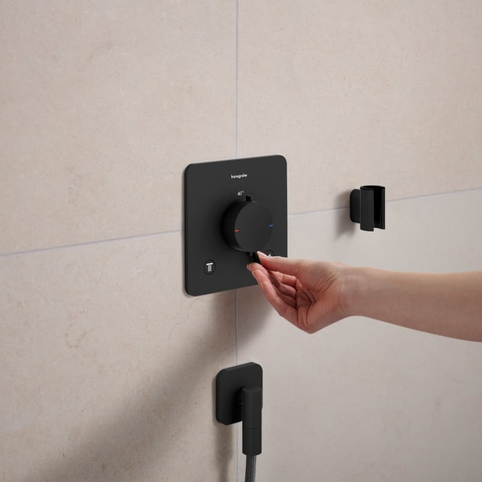 hansgrohe FixFit Fine Q Wandanschluss mit Rückflussverhinderer