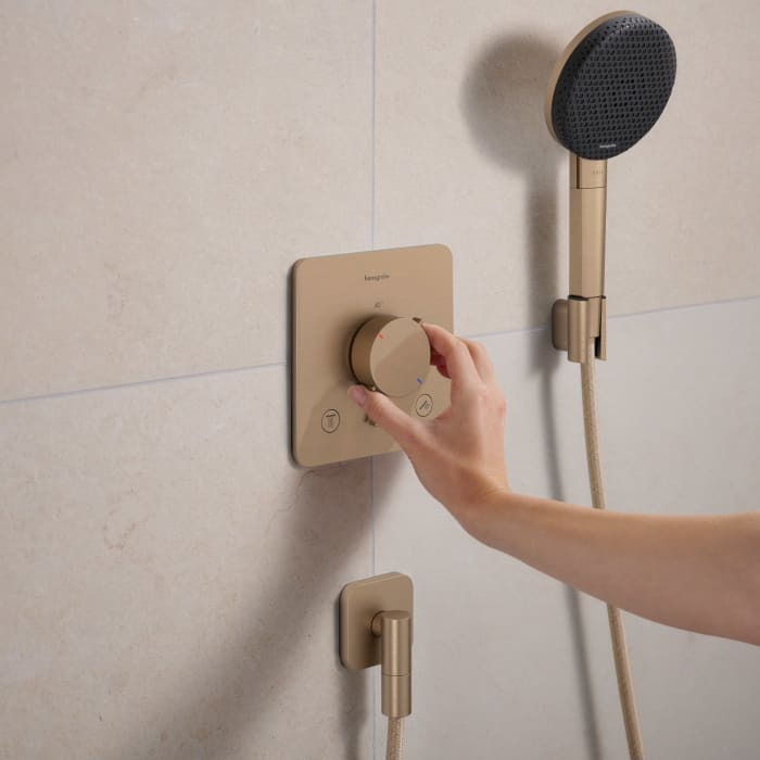 hansgrohe FixFit Fine Q Wandanschluss mit Rückflussverhinderer