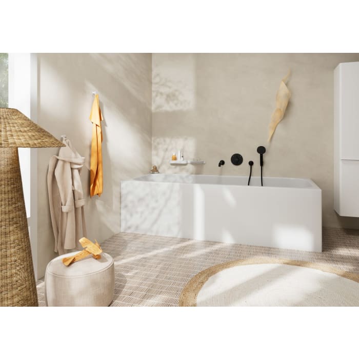 hansgrohe Fixfit S Schlauchanschluss mit Rückflussverhinderer und Kunststoffwinkel