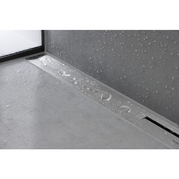 hansgrohe RainDrain Flex Fertigset Duschrinne 70 cm, kürzbar zur Wandmontage