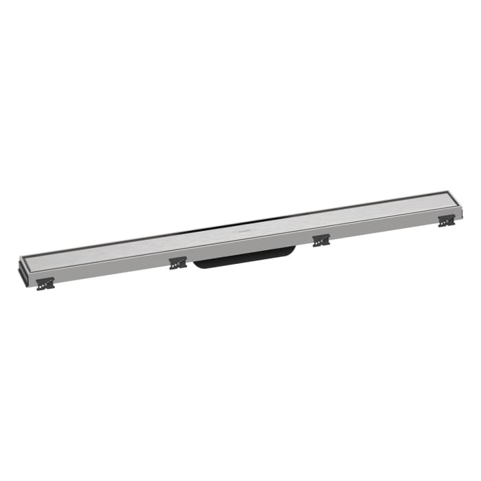 hansgrohe RainDrain Match Fertigset Duschrinne 80 cm, mit höhenverstellbarem Rahmen