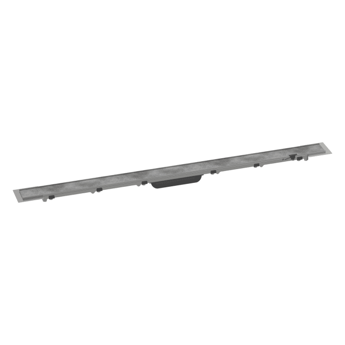 hansgrohe RainDrain Rock Fertigset Duschrinne 100 cm + 10 cm kürzbare Überlänge, befliesbar