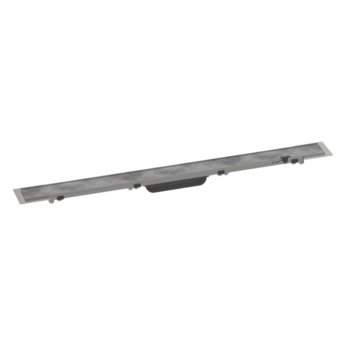 hansgrohe RainDrain Rock Fertigset Duschrinne 80 cm + 10 cm kürzbare Überlänge, befliesbar