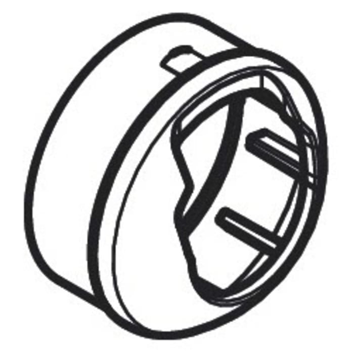 hansgrohe Griffkappe mit vertauschter Symbolik für Warmwasserbegrenzung