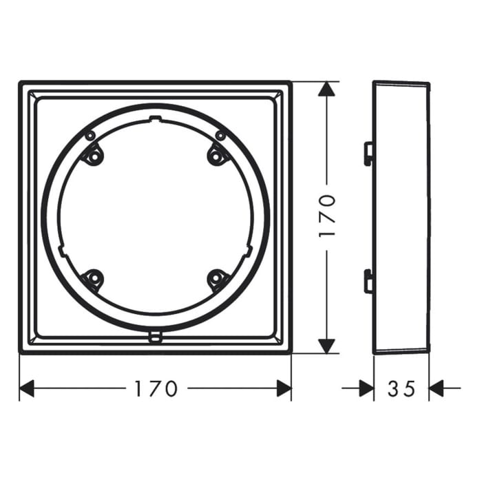 hansgrohe Verlängerungsrosette 2,2 cm