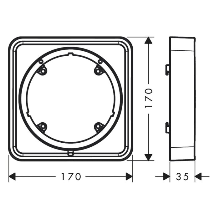 hansgrohe Verlängerungsrosette 2,2 cm