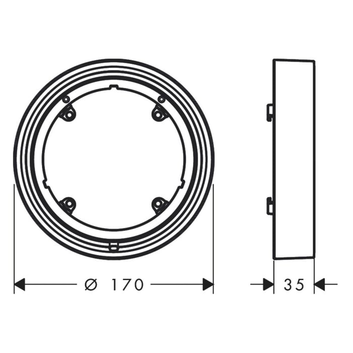 hansgrohe Verlängerungsrosette 2,2 cm