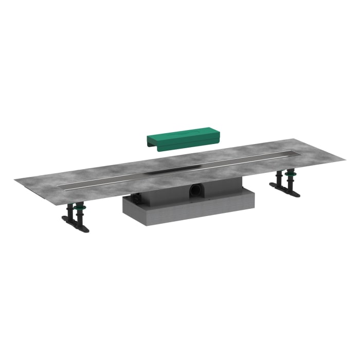 hansgrohe uBox universal Komplettset 90 cm, flache Installation für Duschrinnen Fertigsets