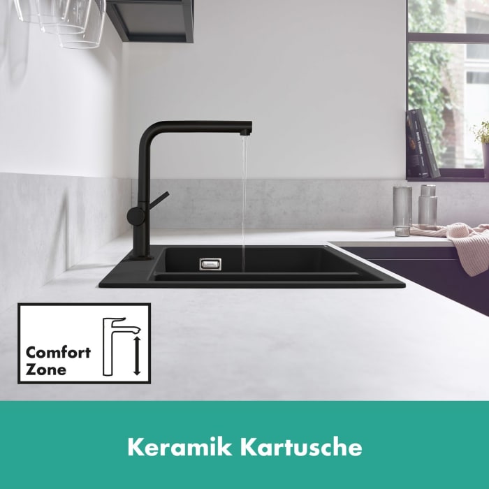 hansgrohe Talis M54 Einhebel-Küchenarmatur 270, Niederdruck, 1jet