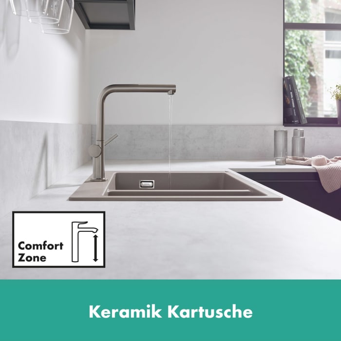 hansgrohe Talis M54 Einhebel-Küchenarmatur 270, Niederdruck, 1jet