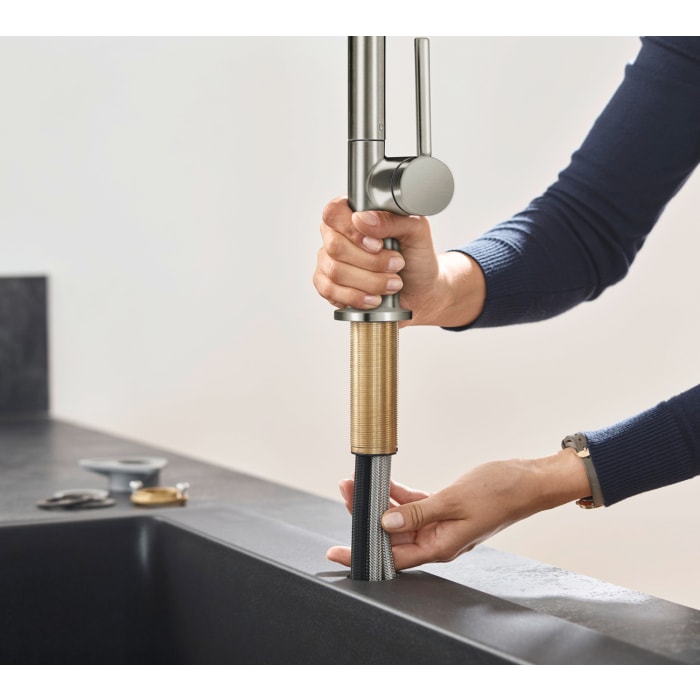 Hansgrohe Talis M54 Einhebel-Küchenmischer 210, Ausziehbrause, 2jet