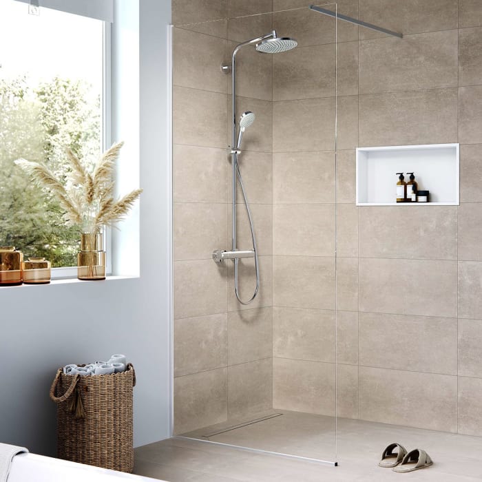 hansgrohe RainDrain Compact Komplettset Duschrinne 70 cm für flache Installation