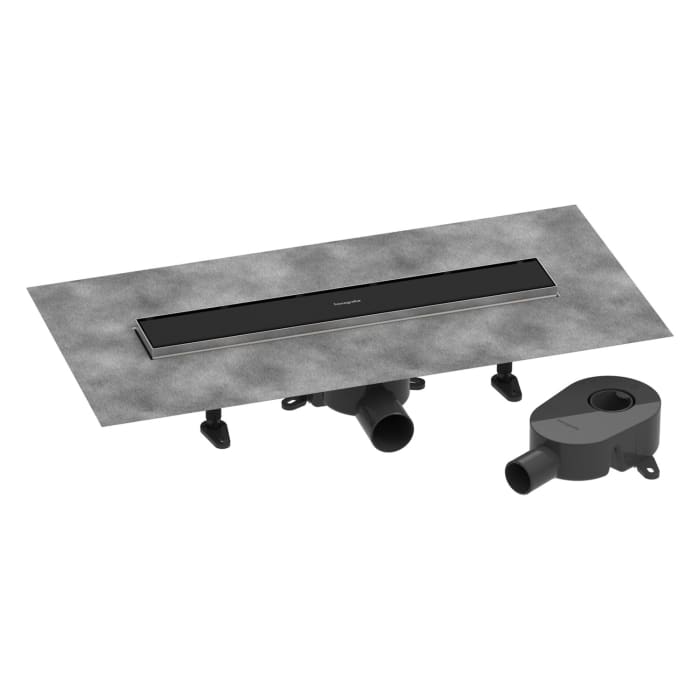 hansgrohe RainDrain Go Komplettset Duschrinne 500 rückseitig befliesbar für Standard-/flache Installation