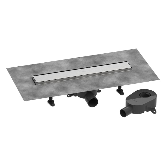 hansgrohe RainDrain Go Komplettset Duschrinne 500 rückseitig befliesbar für Standard-/flache Installation