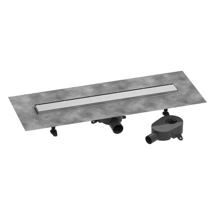 hansgrohe RainDrain Go Komplettset Duschrinne 700 rückseitig befliesbar für Standard-/flache Installation