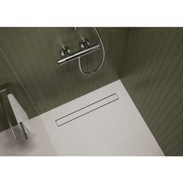hansgrohe RainDrain Go Komplettset Duschrinne 600 rückseitig befliesbar für Standard-/flache Installation