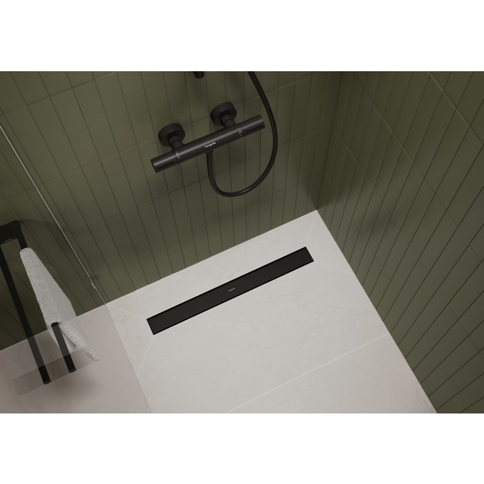 hansgrohe RainDrain Go Komplettset Duschrinne 1000 rückseitig befliesbar für Standard-/flache Installation