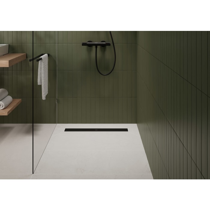 hansgrohe RainDrain Go Komplettset Duschrinne 1200 rückseitig befliesbar für Standard-/flache Installation