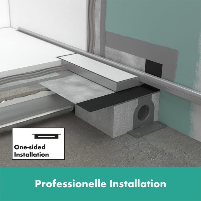 hansgrohe RainDrain Minimalistic Fertigset Duschrinne 120 cm