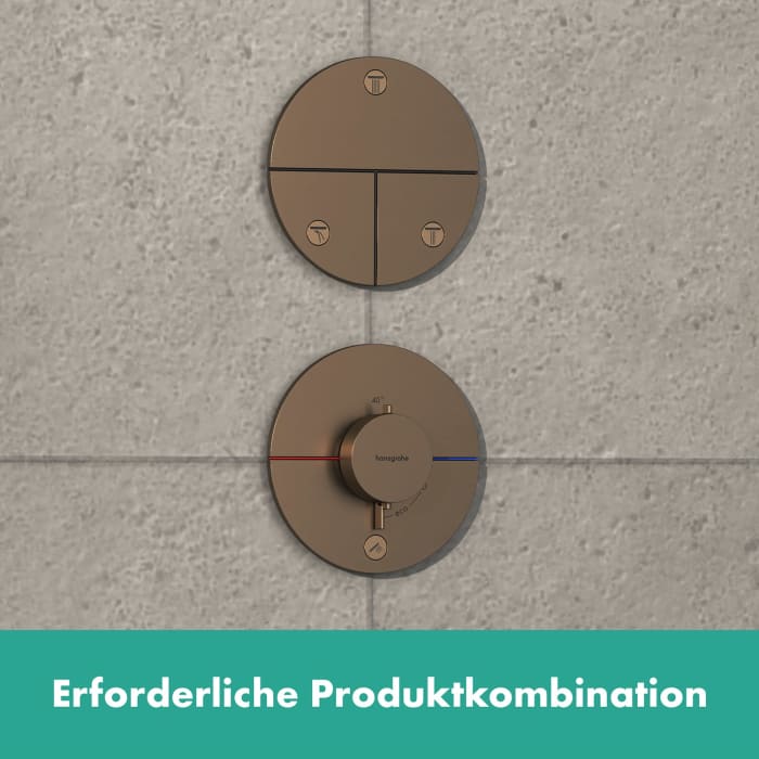 hansgrohe ShowerSelect Comfort S Thermostat Unterputz für 1 Verbraucher und 1 zusätzlichen Abgang