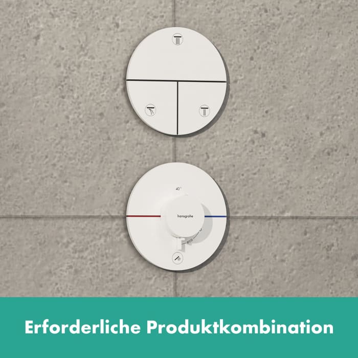 hansgrohe ShowerSelect Comfort S Thermostat Unterputz für 1 Verbraucher und 1 zusätzlichen Abgang
