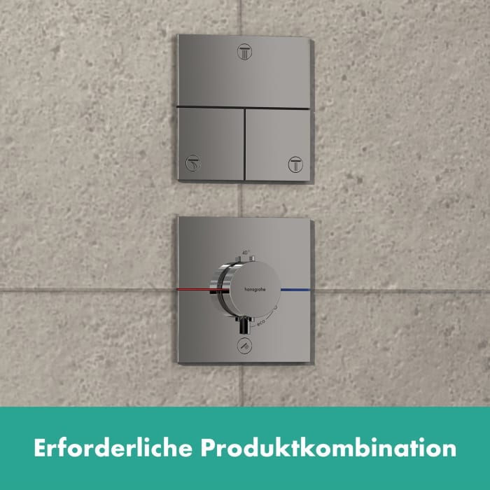 hansgrohe ShowerSelect Comfort E Thermostat Unterputz für 1 Verbraucher und 1 zusätzlichen Abgang