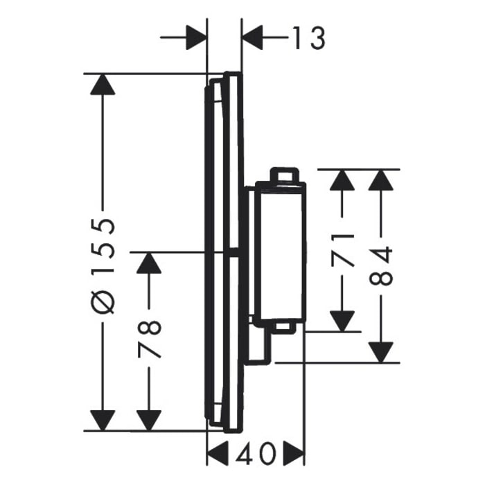 hansgrohe ShowerSelect Comfort S Thermostat Unterputz