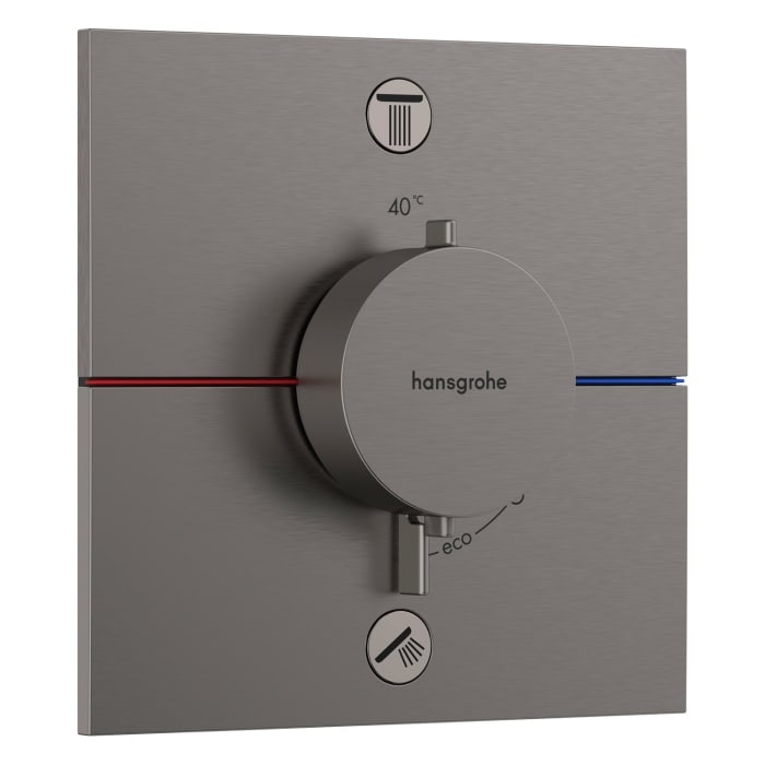 hansgrohe ShowerSelect Comfort E Thermostat UP für 2 Verbraucher mit integrierter Sicherungskombination