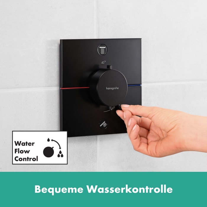 hansgrohe ShowerSelect Comfort E Thermostat Unterputz für 2 Verbraucher mit integrierter Sicherungskombination