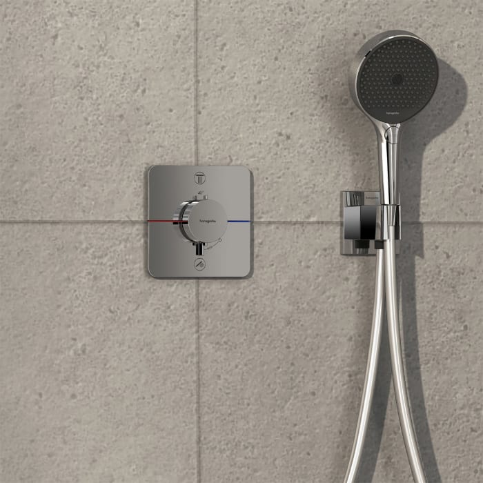 hansgrohe ShowerSelect Comfort Q Thermostat UP für 2 Verbraucher mit integrierter Sicherungskombination
