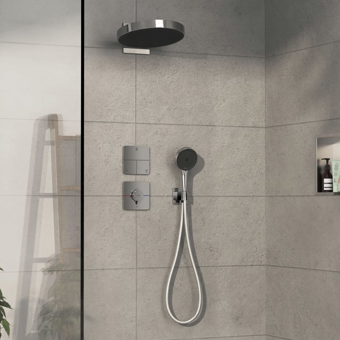 hansgrohe ShowerSelect Comfort Q Thermostat Unterputz für 1 Verbraucher und einen zusätzlichen Abgang