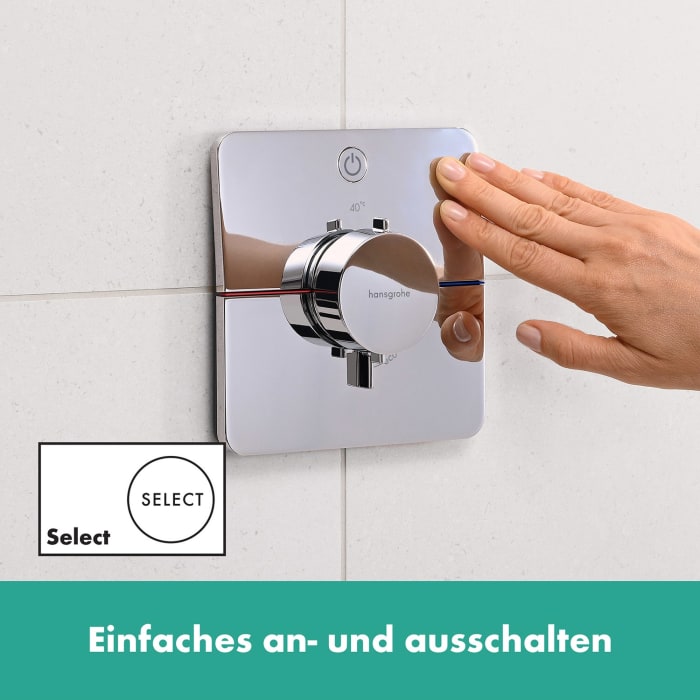 hansgrohe ShowerSelect Comfort Q Thermostat Unterputz für 1 Verbraucher