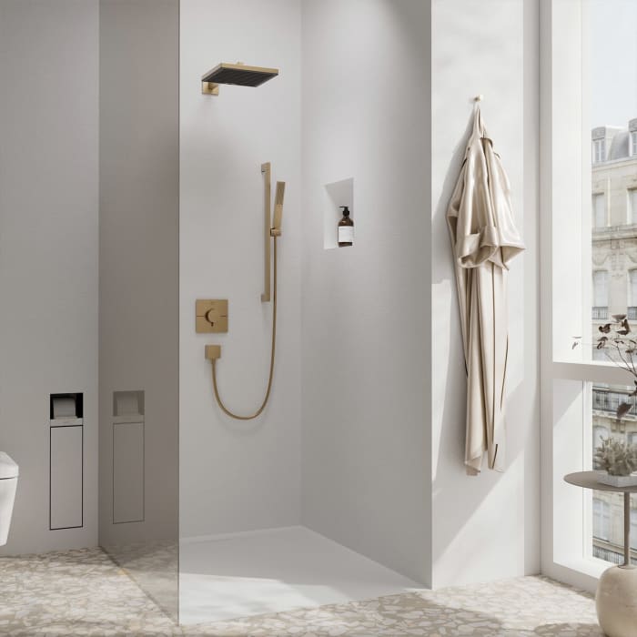 hansgrohe ShowerSelect Comfort E Thermostat UP für 2 Verbraucher mit integrierter Sicherungskombination