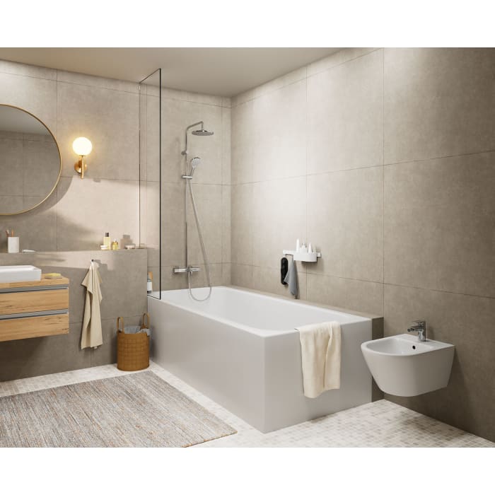 hansgrohe Vernis Blend Duschsystem 200 1 jet mit Wannenthermostat