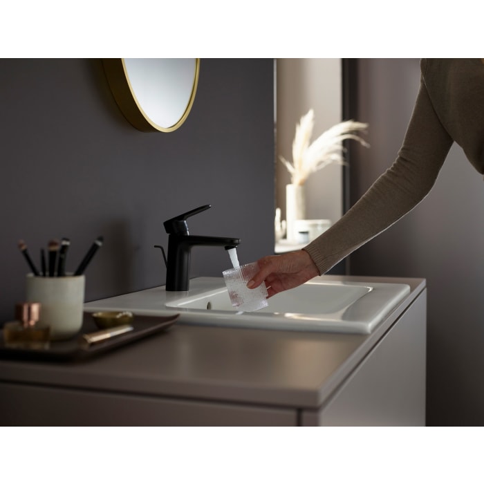 hansgrohe Vernis Blend Einhebel-Waschtischarmatur 100 CoolStart mit Zugstangen-Ablaufgarnitur