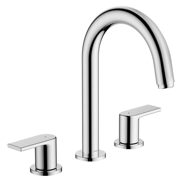 hansgrohe Vernis Shape 3-Loch Waschtischarmatur mit Zugstangen-Ablaufgarnitur