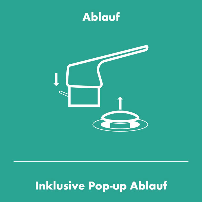 hansgrohe Vivenis Einhebel-Waschtischarmatur 80 mit Zugstangen-Ablaufgarnitur