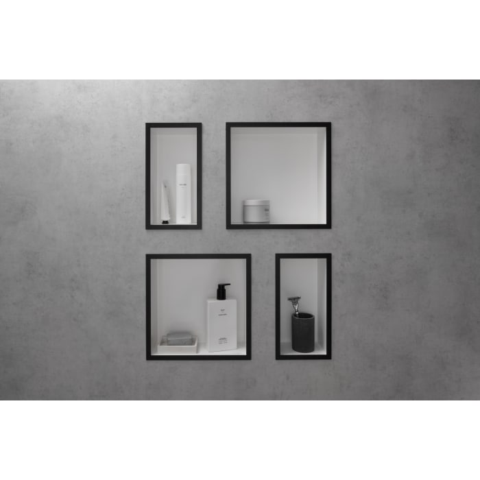 hansgrohe XtraStoris Original Wandnischen-Einbaubox mit Rahmen 60 x 10 x 30 cm