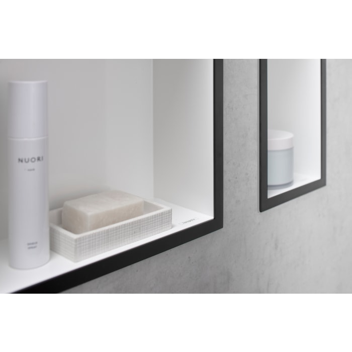 hansgrohe XtraStoris Original Wandnischen-Einbaubox mit Rahmen 90 x 10 x 30 cm