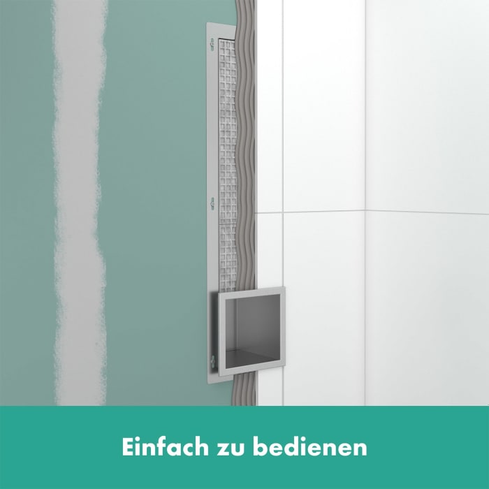 hansgrohe XtraStoris Original Einbau Toilettenpapierhalter mit Vorratsbehälter für 6 Rollen