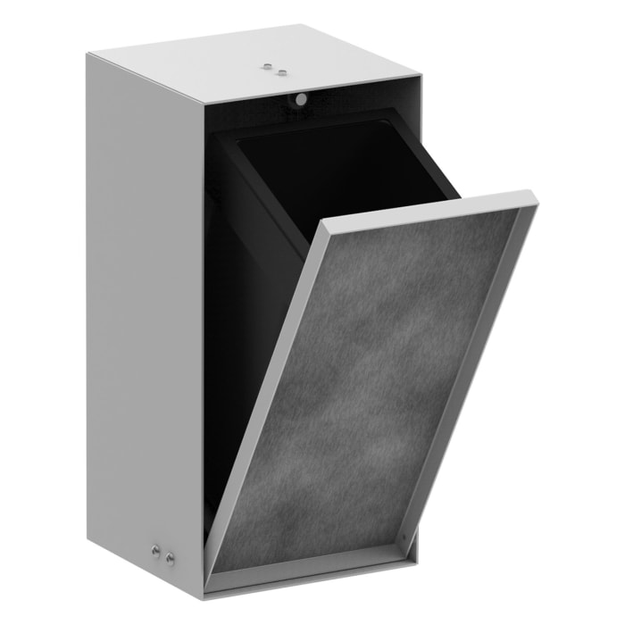 hansgrohe XtraStoris Rock Einbau Abfalleimer mit befliesbarer Tür 300/150/140