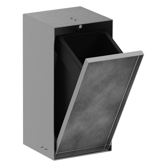 hansgrohe XtraStoris Rock Einbau Abfalleimer mit befliesbarer Tür 300/150/140